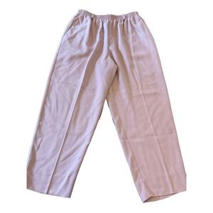 Alfred Dinner 14 Petite Dusty Rose Pink Elastic Waist 36x26 Stretch Soft Comfort